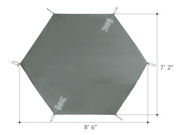 Waterproof Camping Tarp Tent Footprint Lightweight Mat