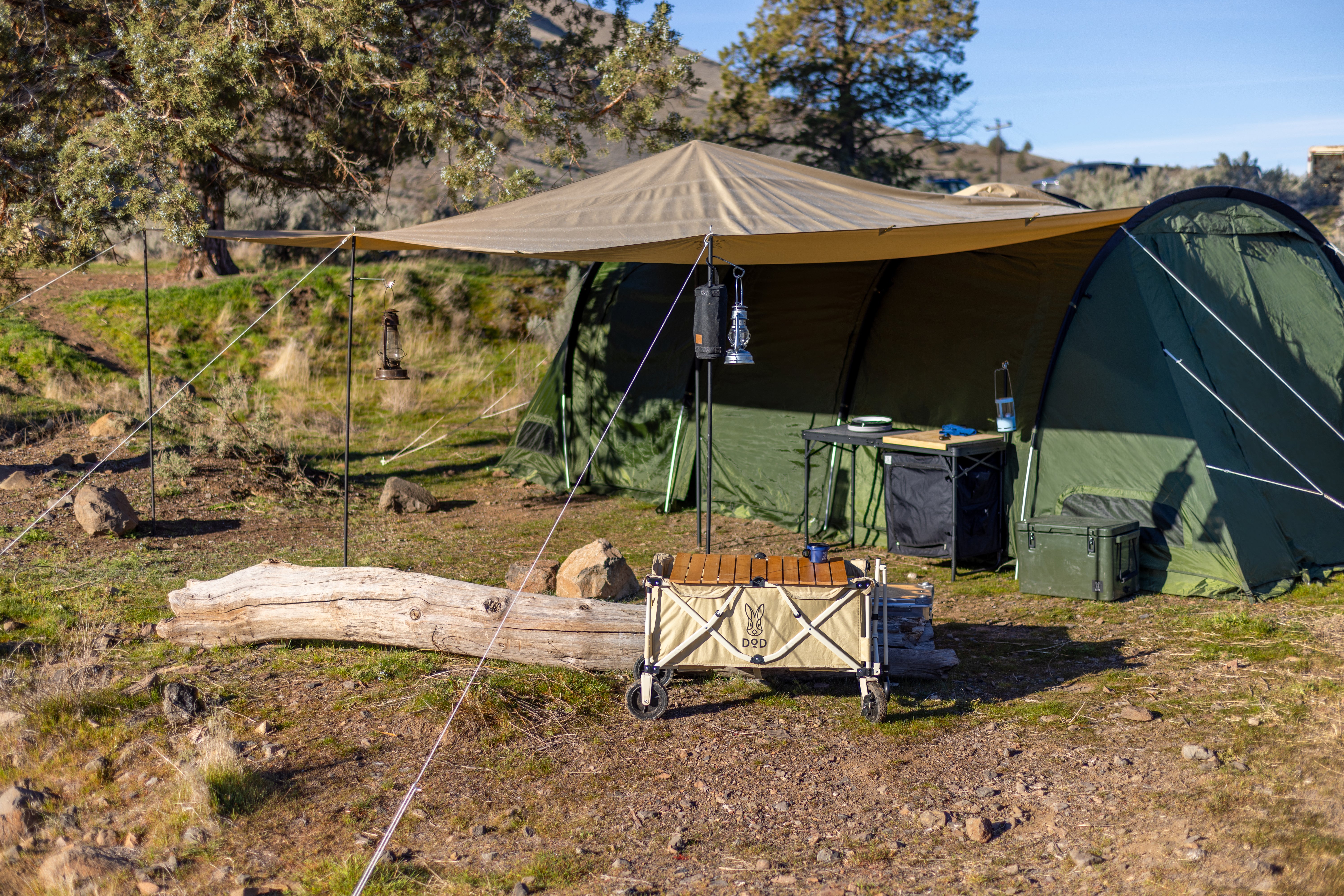 DoD KAMABOKO TENT2 タンカラー Cheese　タープ Kama Tarp