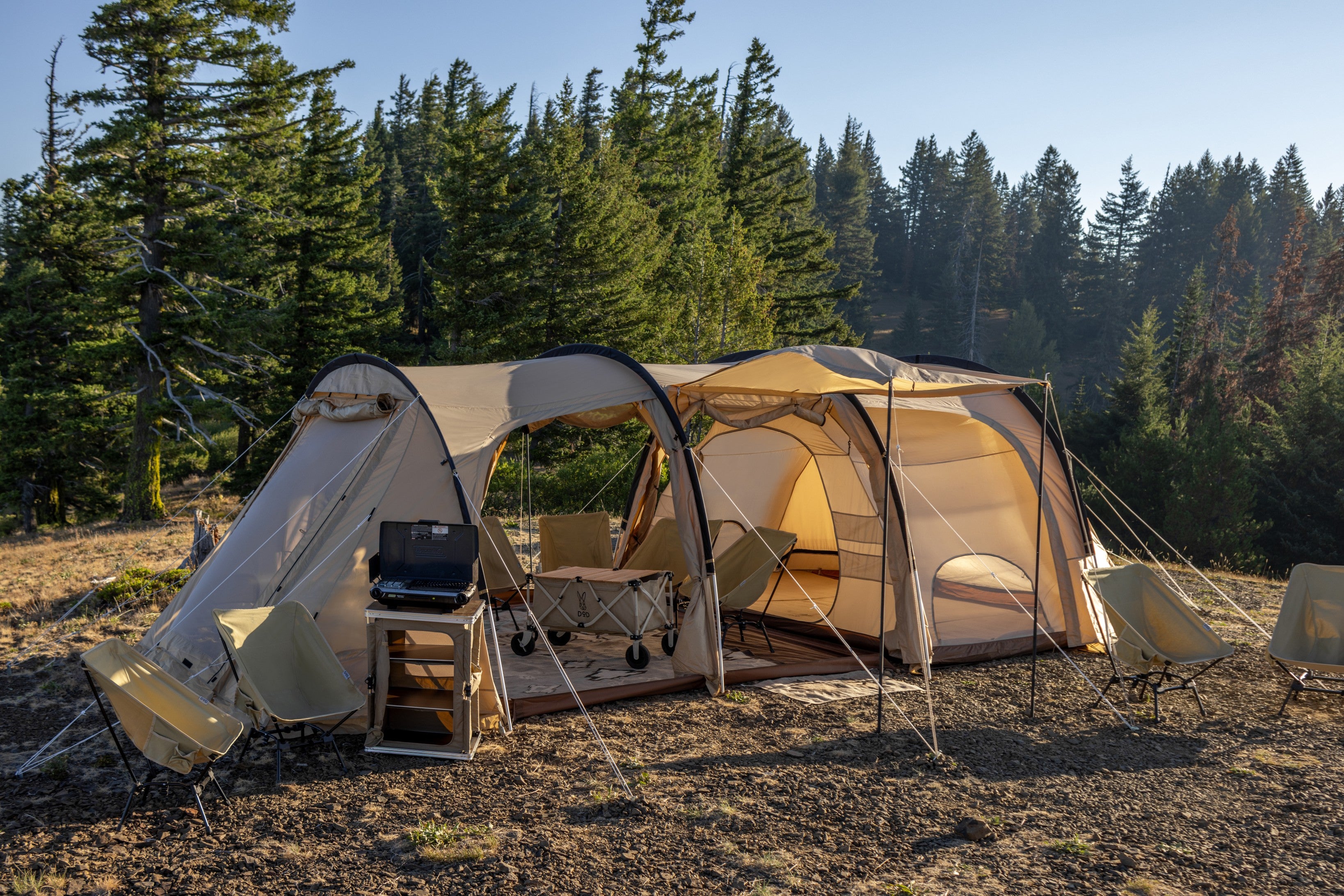 【DOD】KAMABOKO TENT 2 Sleeping Chamber for Kamboko Super Tent