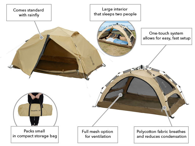 DOD WAGAYA-NO TENT(L) わがやのテント　⭐︎一度のみの使用⭐︎ わがやのテントL（タン） T5-869-TN - DOD（ディーオーディー