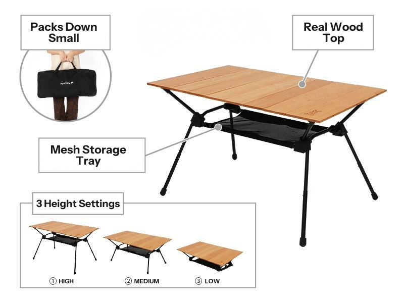 わみー DOD キャナリーテーブル　M Kyanary Table