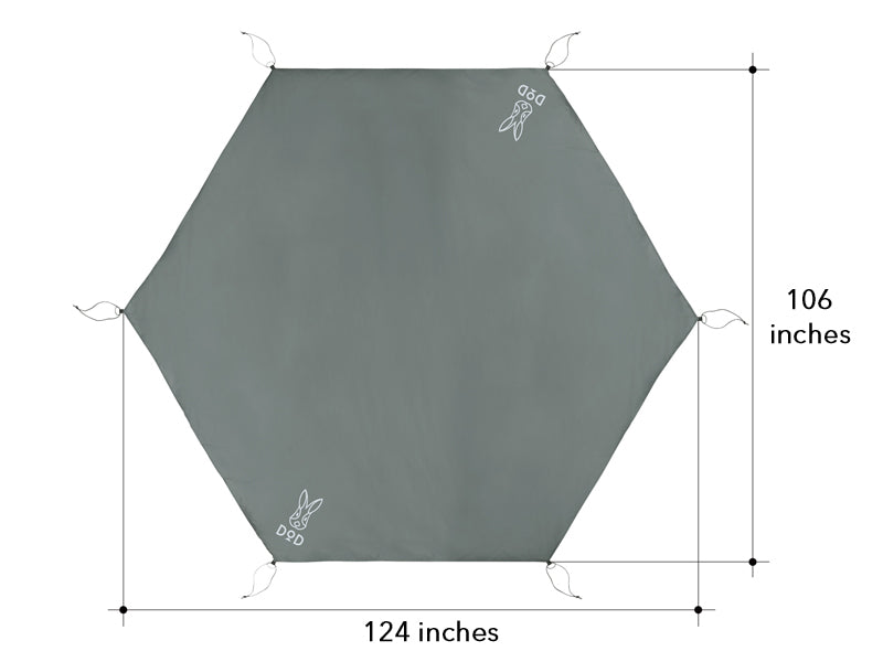 テント・タープ ONE POLE TENT (L) & GROUND SHEET Ichi One Pole Ground Sheet