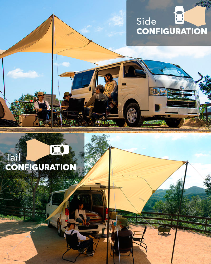 美品　DOD CAR TOGETHER TARP TT5-791-TN DoD Car-Together Tarp – Montanic Adventure Store