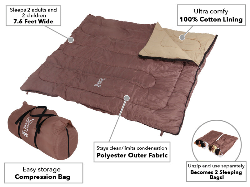 (美品) DOD FAMILY's SLEEPING BAG わがやのシュラフ 美品 DOD FAMILY's SLEEPING BAG わがやのシュラフ Quadruple