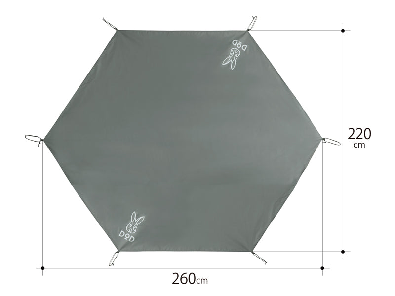 DOD ONE POLE TENT (M)＋ground sheet＋ Mat Ichi One Pole Ground Sheet