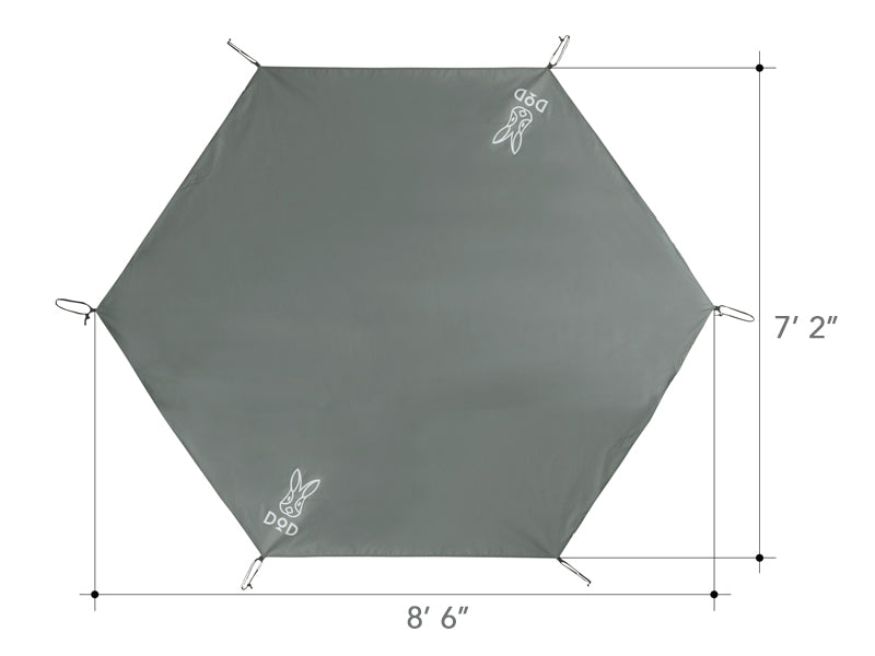 テント・タープ ONE POLE TENT (L) & GROUND SHEET Ichi One Pole Ground Sheet
